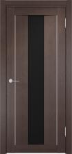 Дверь межкомнатная Сицилия - Венге 02 черное стекло